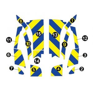 Alternative view of Kit Jaune-Bleu Partiel – RENAULT Kangoo 2 Portes (2021)